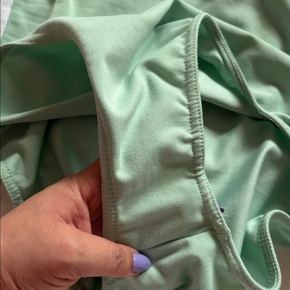 Adidas Blue Green three stripe bodysuit - Picture 6 of 7